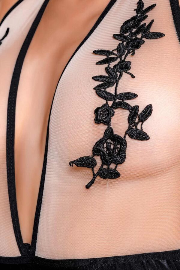 Wetlook body dress KIARA   black S - obrazek 4