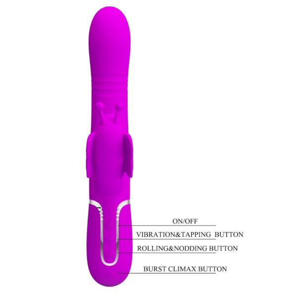 Pretty Love Butterfly Clit Vibrator Pink - obrazek 4