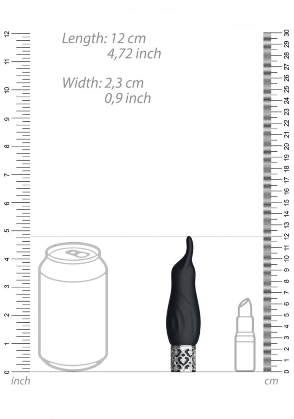Sparkle   Rechargeable Silicone Bullet   Black - obrazek 5