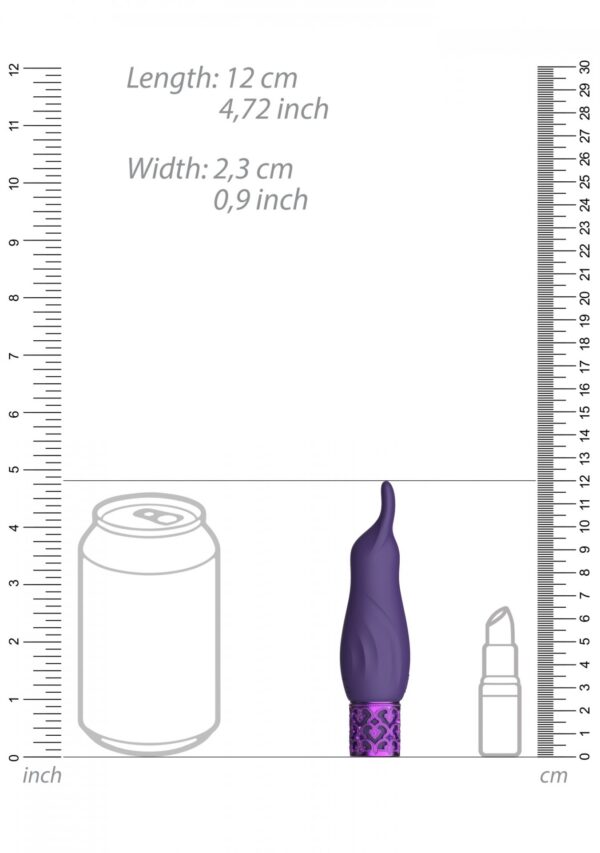 Sparkle   Rechargeable Silicone Bullet   Purple - obrazek 5