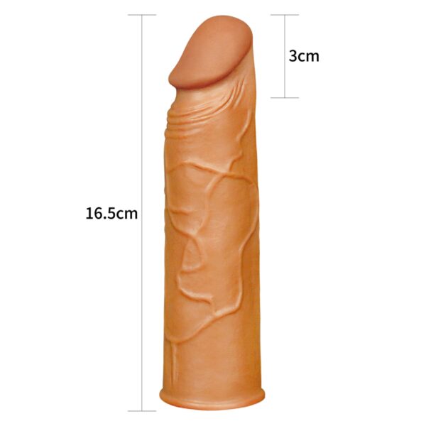 Add 1 Pleasure X Tender Penis Sleeve Brown - obrazek 5