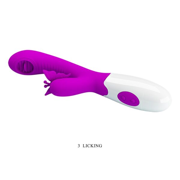 PRETTY LOVE   Moth, 12 vibration functions 3 licking settings - obrazek 5