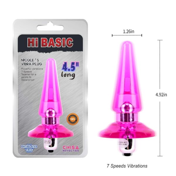 NICOLES Vibra Plug Pink - obrazek 5