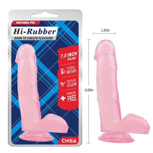 7.0 Inch Dildo Pink - obrazek 5
