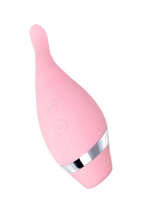 Multifunctional erogenous zone stimulator Flovetta by Toyfa DAHLIA, silicone, pink, 14 cm - obrazek 5