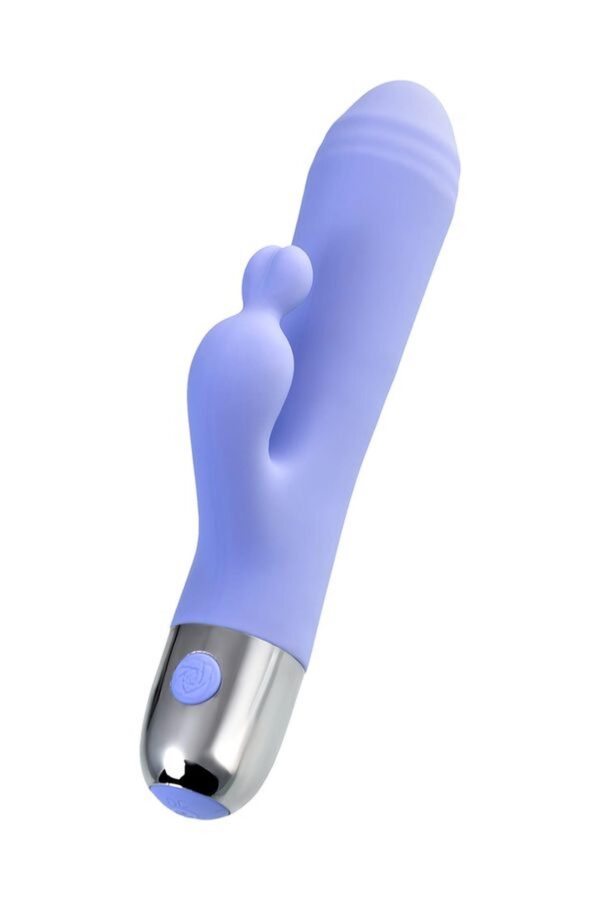 Vibrator with clitoral stimulation Flovetta Crocus, silicone, purple, 17.5 cm - obrazek 5