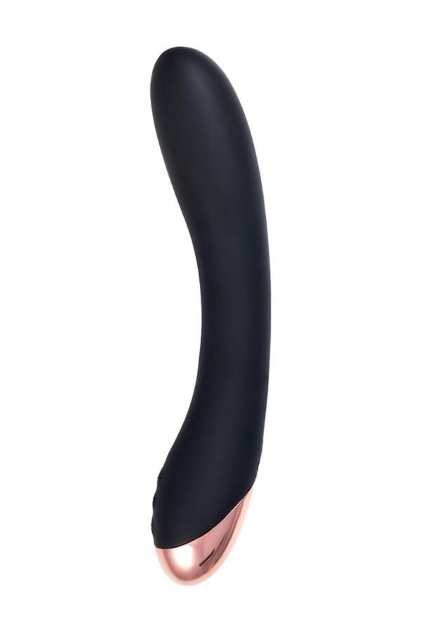 Unrealistic vibrator WANAME D SPLASH STREAM, silicone, black, 21 cm - obrazek 5