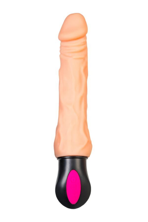 A TOYS  Realistic Vibrator with heating, TPE, 12 Modes, bendable, recharble - obrazek 5