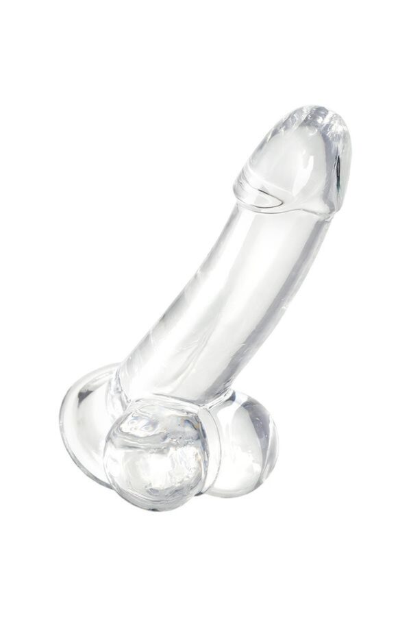 Realistic dildo A Toys by TOYFA Cryst, TPE, transparent, 15 cm - obrazek 5