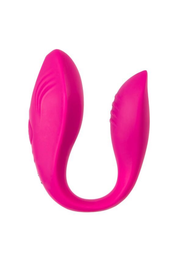 A TOYS Vibrator for couples Cobrum, silicone, pink, 9.6 cm - obrazek 5