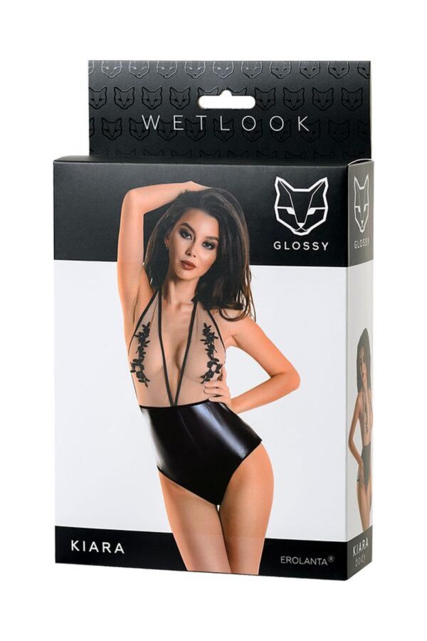 Wetlook body dress KIARA   black S - obrazek 5