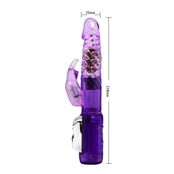 Multi speed Vibration and Rotation whit pearls, Purple - obrazek 5