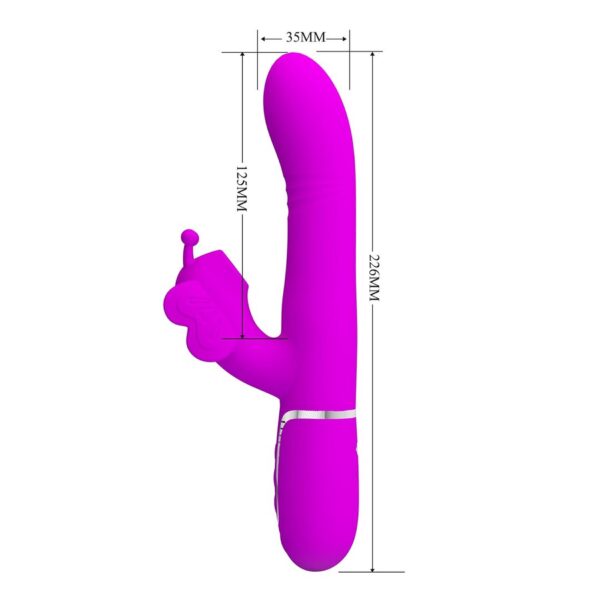 Pretty Love Butterfly Clit Vibrator Pink - obrazek 5