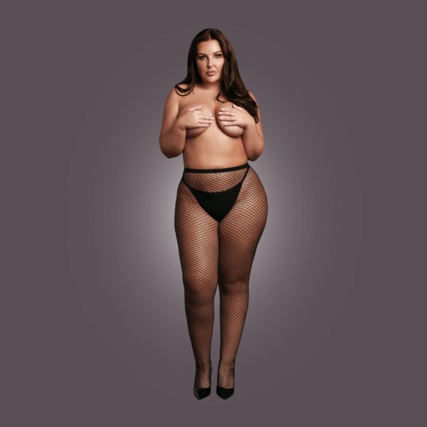 Panty with small fishnet structure. - obrazek 5