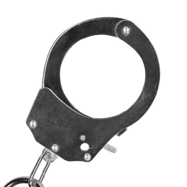 Spreader Bar with Hand or Ankle Cuffs   Silver - obrazek 5