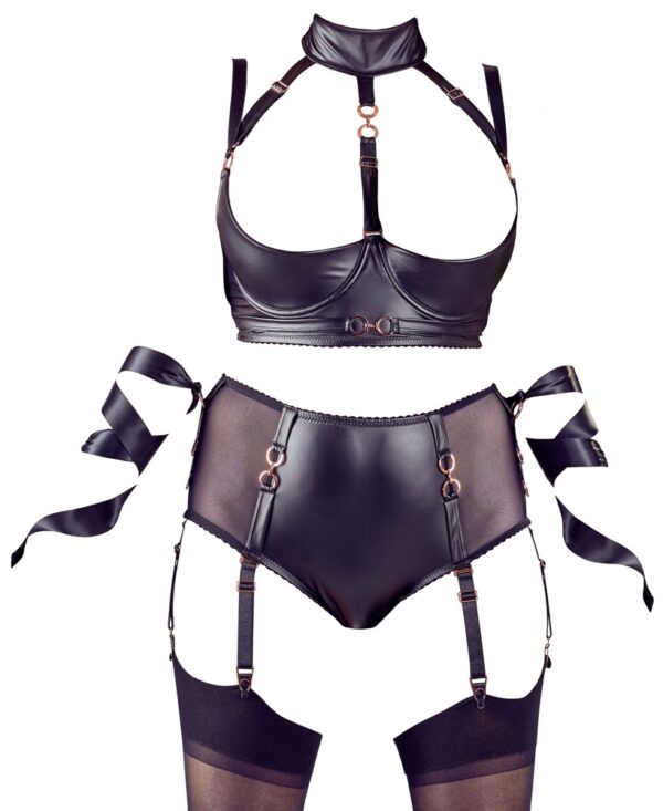 Shelf Bra Set Bondage 95E/2XL - obrazek 6