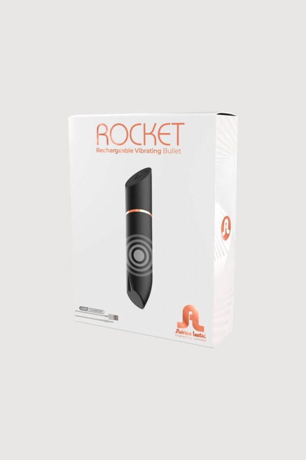Rocket Black Rechargeable Bullet - obrazek 6