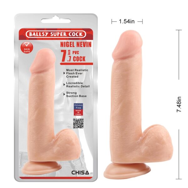 Nigel Nevin 7.7 Dildo Flesh - obrazek 6