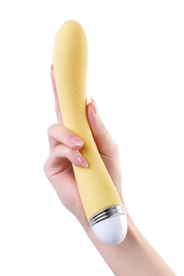 Vibrator Flovetta by Toyfa Calla, silicone, yellow, 22 cm - obrazek 6