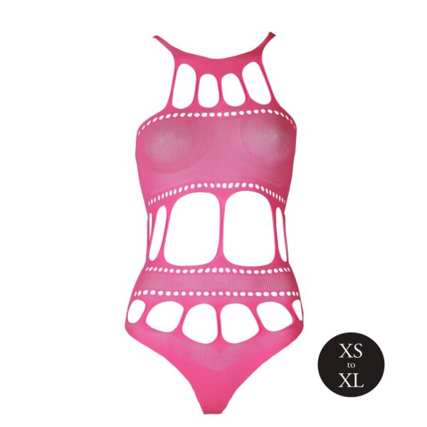 Body with Grecian Neckline   Neon Pink   XS/XL - obrazek 6
