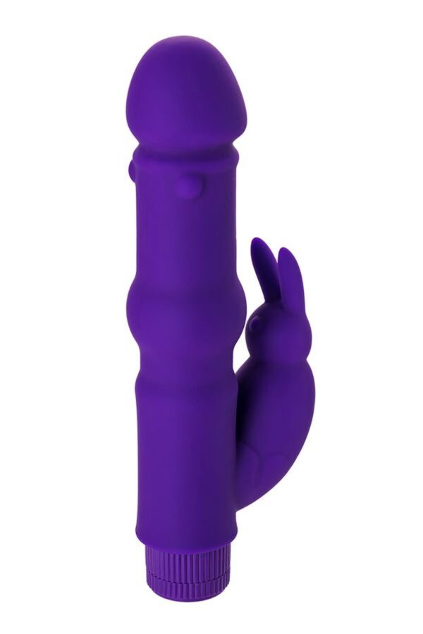 A TOYS, Vibrator with clitoral stim, Silicone, Purple, 18 cm - obrazek 6