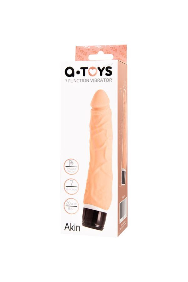 A TOYS, Realistic Multi Speed Vibrator, Silicone, Vibration Modes, 17.2 CM - obrazek 6