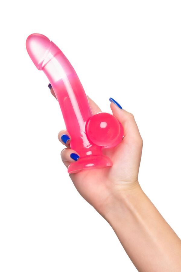 Realistic dildo A Toys by TOYFA Fush, TPE, pink, 18 cm - obrazek 6