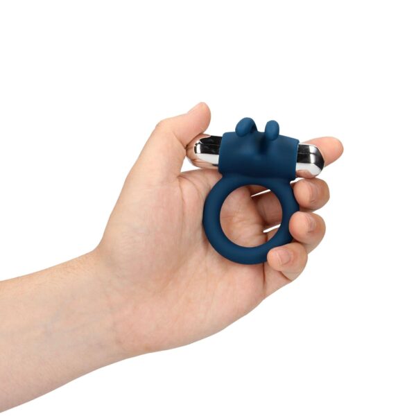 Vibrating Rabbit Cock Ring   Baltic Blue - obrazek 6