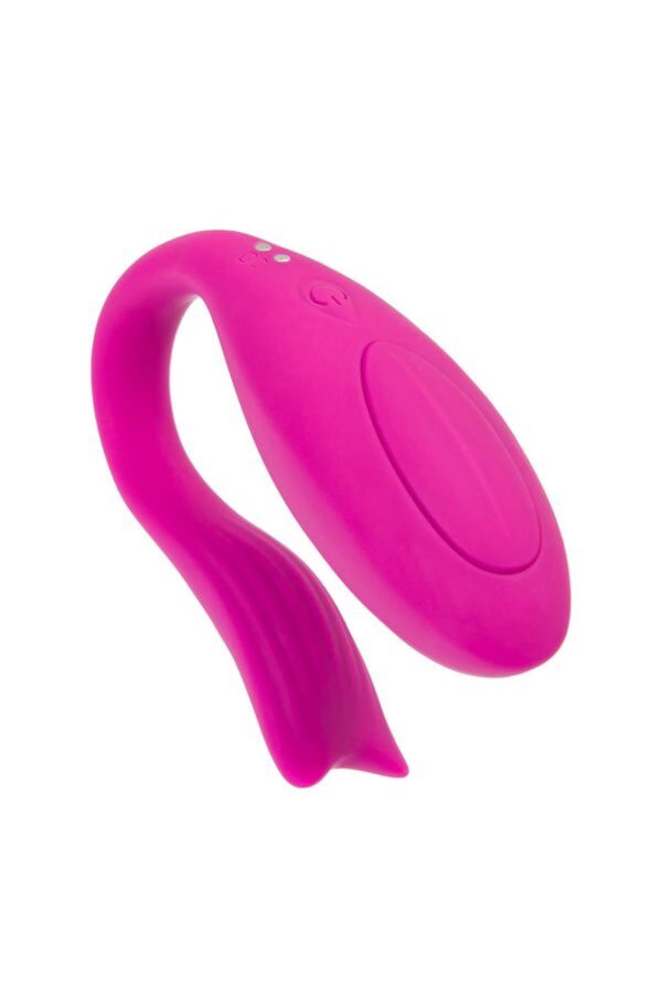 A TOYS Vibrator for couples Dolphy, silicone, pink, 9.6 cm - obrazek 6