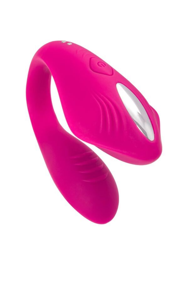 A TOYS Vibrator for couples Cobrum, silicone, pink, 9.6 cm - obrazek 6