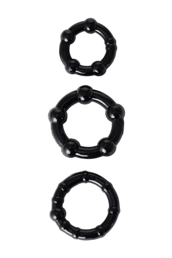 A TOYS, Penis Pump, PVC, Black, 23.5 cm 3 cock rings included - obrazek 6