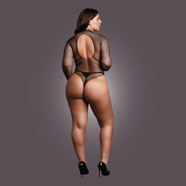 Body with fishnet structure and turtle neck. - obrazek 6