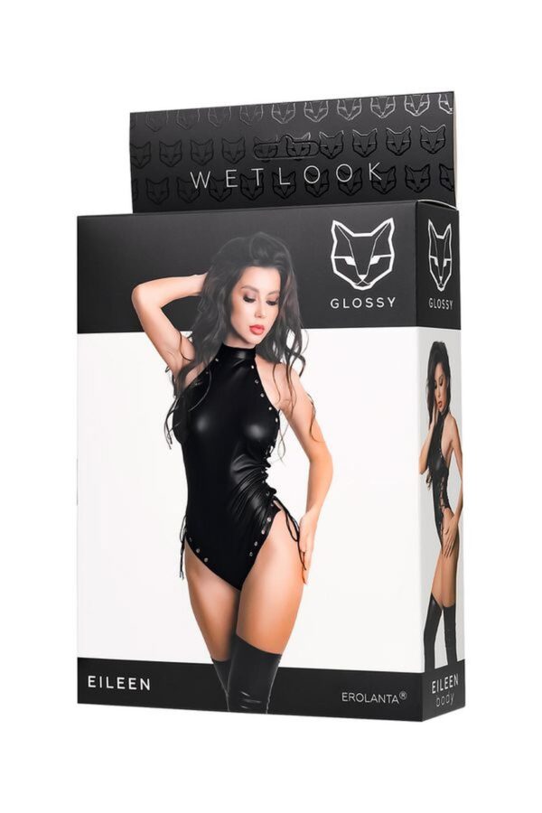 Wetlook body Eileen   black L - obrazek 6