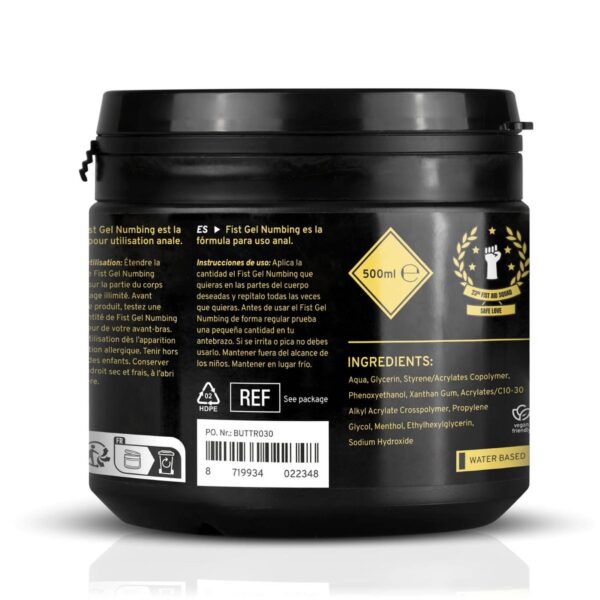 BUTTR   Fisting Gel Numbing   500 ml - obrazek 6