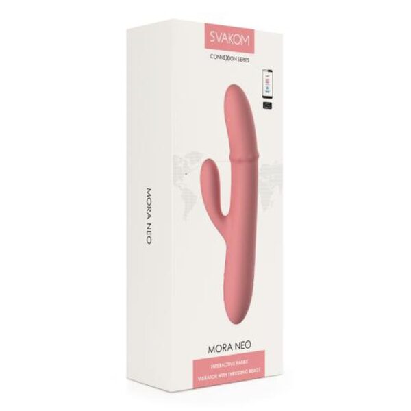 SVAKOM   Mora Neo Interactive Thrusting Vibrator   Peach - obrazek 6
