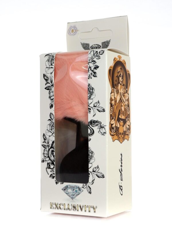 Plug Jewellery Silicon PLUG   Bunny Tail   Black Peach - obrazek 6