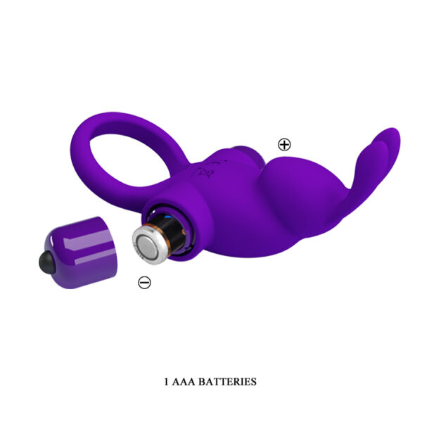 PRETTY LOVE   VIBRANT PENIS RING I Purple - obrazek 7