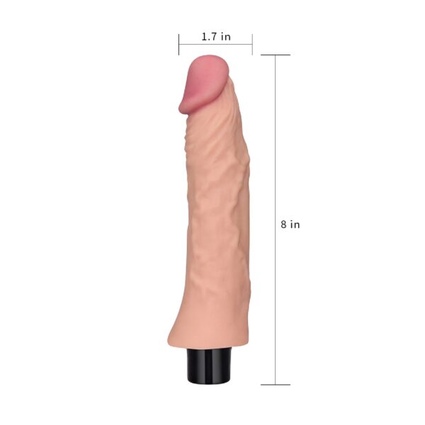 8 REAL SOFTEE Vibrating Dildo - obrazek 7