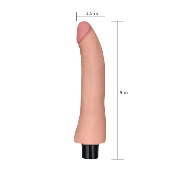 9 REAL SOFTEE Vibrating Dildo - obrazek 7