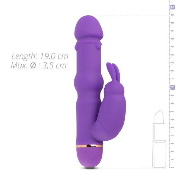 Teazers Silicone Rabbit Vibrator   Purple - obrazek 7