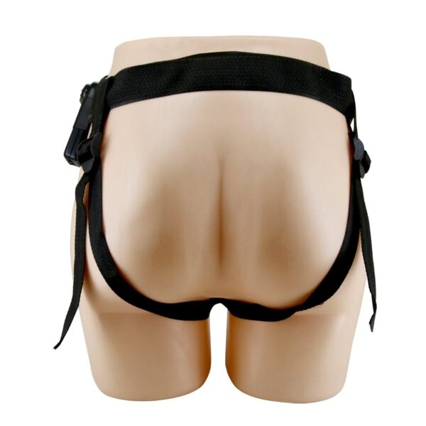 PRETTY LOVE   HARNESS BRIEFS Starks Universal Strap On Harness 6,9 Vibration Dildo Light Brown - obrazek 7
