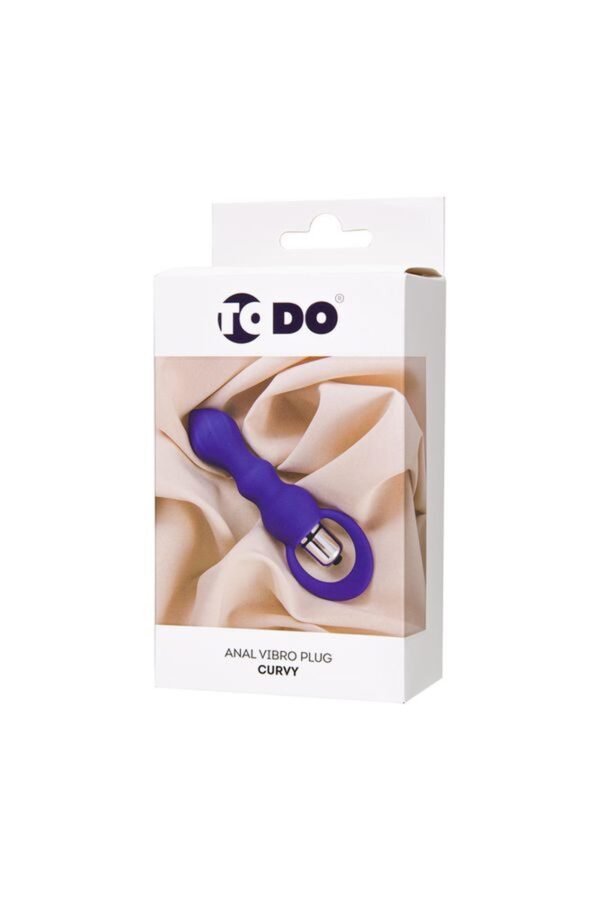 ToDo by Toyfa Anal plug Curvy, silicone, purple, 14 cm, O 3.2 cm - obrazek 7