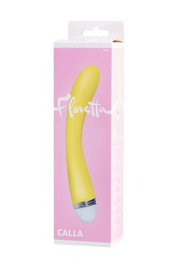 Vibrator Flovetta by Toyfa Calla, silicone, yellow, 22 cm - obrazek 7