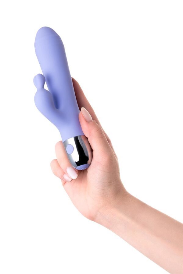 Vibrator with clitoral stimulation Flovetta Crocus, silicone, purple, 17.5 cm - obrazek 7