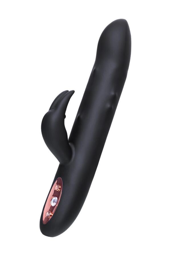Unrealistic WANAME D SPLASH HAIL vibrator, silicone, black, 23.8 cm - obrazek 7