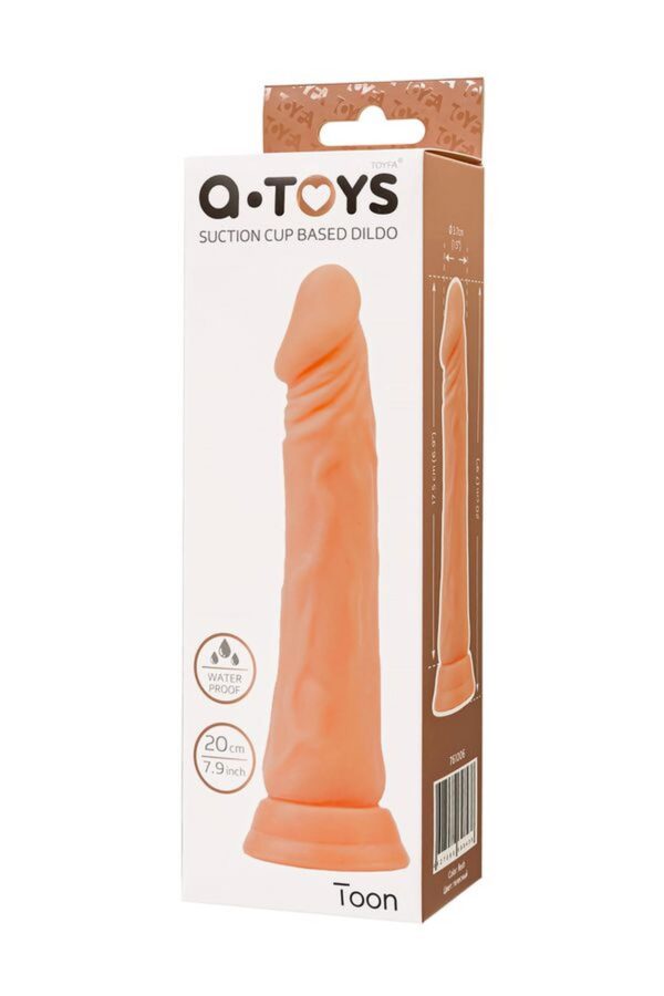 A TOYS Realistic dildo Toon, TPE, nude, 17,5 cm - obrazek 7