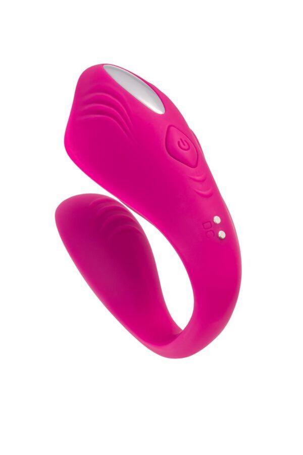 A TOYS Vibrator for couples Cobrum, silicone, pink, 9.6 cm - obrazek 7