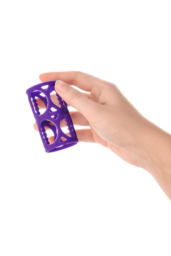 A TOYS, Penis Sleeve, Silicone, Purple, 7.5 cm - obrazek 7