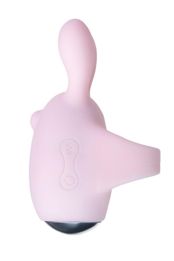 JOS VITA finger vibrating egg and vibrating attachment, silicone, powder pink, 8.5 and 8 cm - obrazek 7