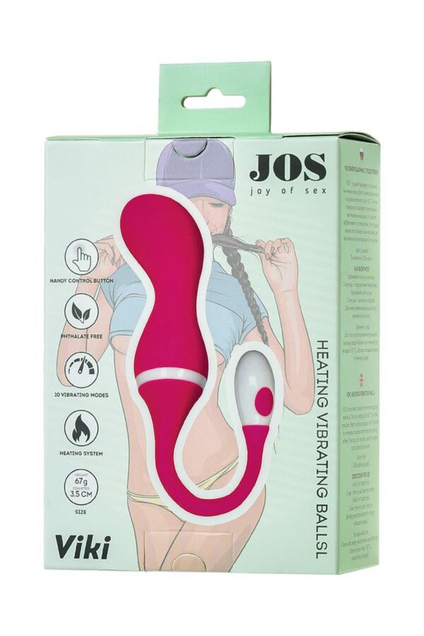 JOS VIKI Heated Balls, Silicone, Pink, o3.5 cm - obrazek 7